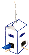 Build Low-Cost Birdfeeders From Milk Cartons